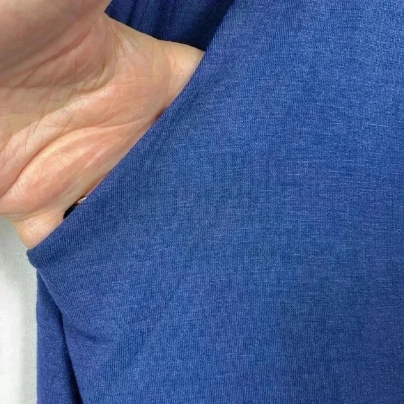 Zenana Women’s Skirt Navy Blue 3X  Drawstring Waist Tulip Hemline Pockets NWOT - Picture 4 of 9